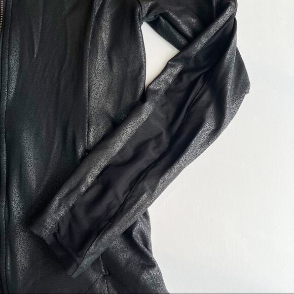 Electric Yoga Full Zip Jacket in Black Metallic - Picture 2 of 7